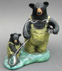 Resin ""Fishing Bears""