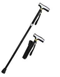 SALE 36 in Black Folding / Adjustable Alumminum Walking Cane WS2110BK