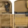 EDC Pouch Tool Pocket Organizer Molle Tool Pouch for Men, Nylon Compact Organizer for Multitools